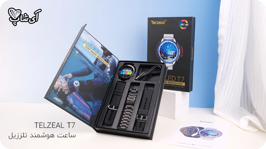 ساعت هوشمند Telzeal AMOLED T7 با صفحه 1.43 اینچ و بدنه آلومینیومی
