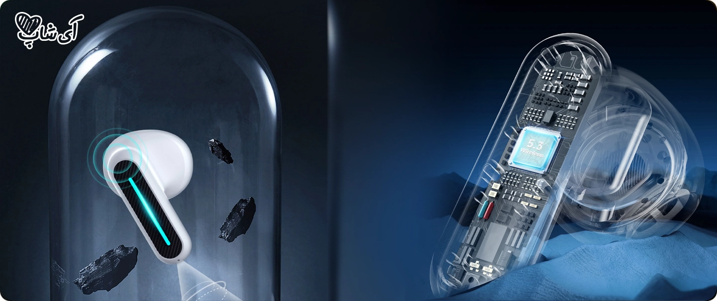 ایرپاد گیمینگ فستر FASTER TG550 - کیس شارژ و ایرپادها